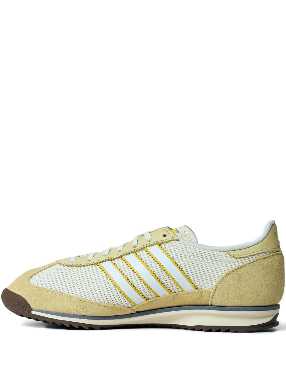adidas SL 72 OG low-top sneakers, yellow suede and mesh with three-stripe side