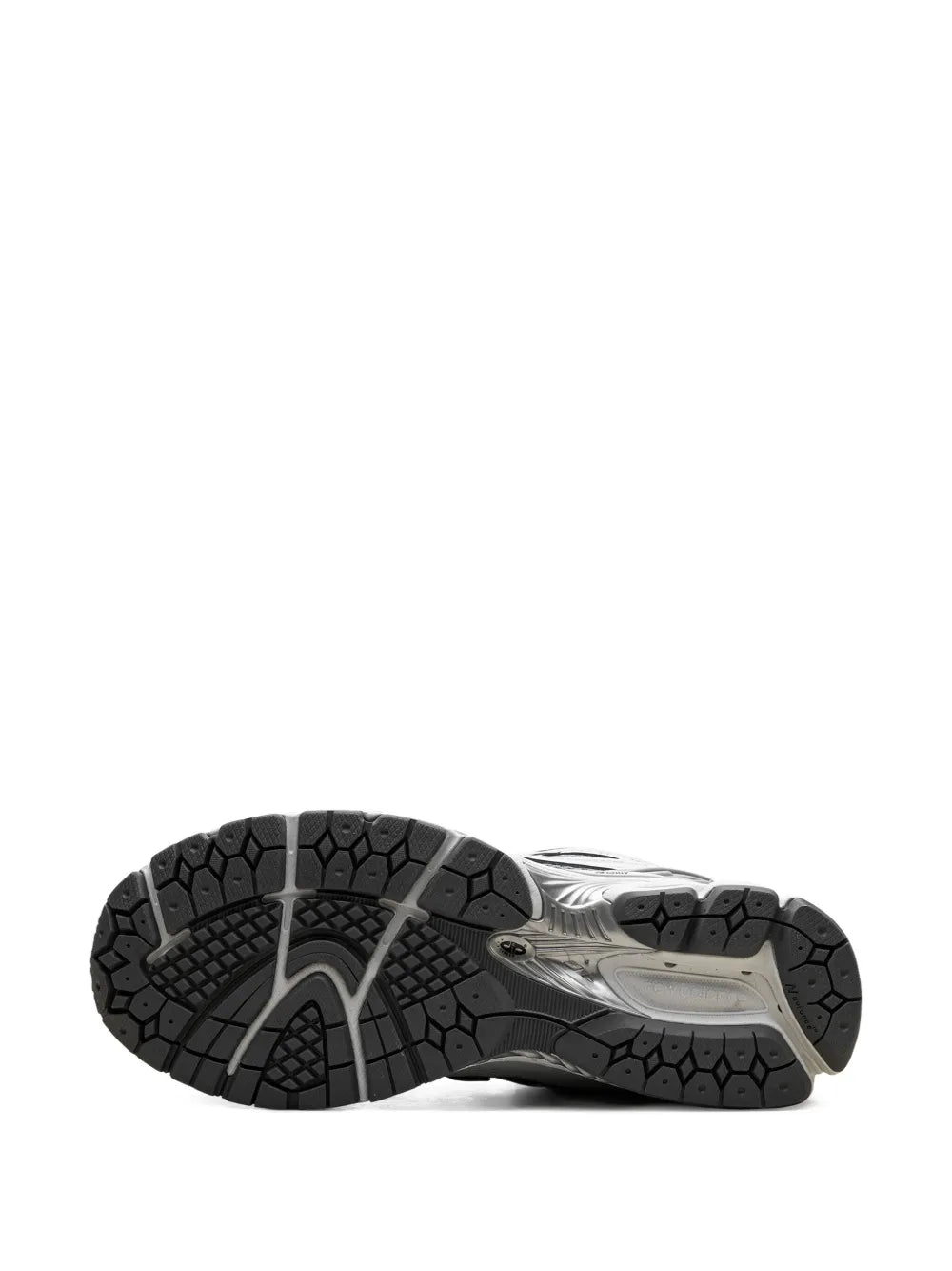 New Balance 1906R outsole view with dark tread pattern and segmented cushioning