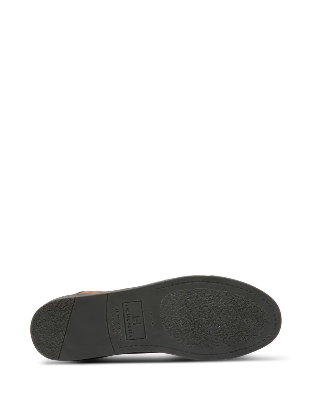 Officine Creative suede sneaker outsole, black rubber tread with logo