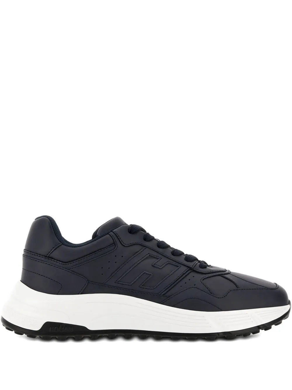 Hogan Hyperlight sneakers in dark blue with white midsole and lace-up design