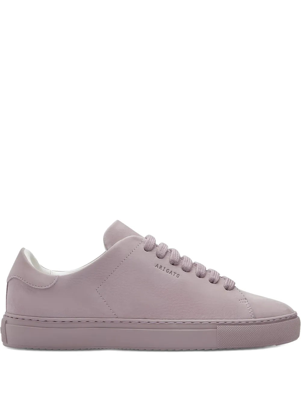 Men's low-top suede sneakers in mauve, lace-up, rubber sole