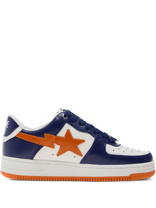 A BATHING APE? Bape STA 3 low-top sneakers in blue/white with orange star