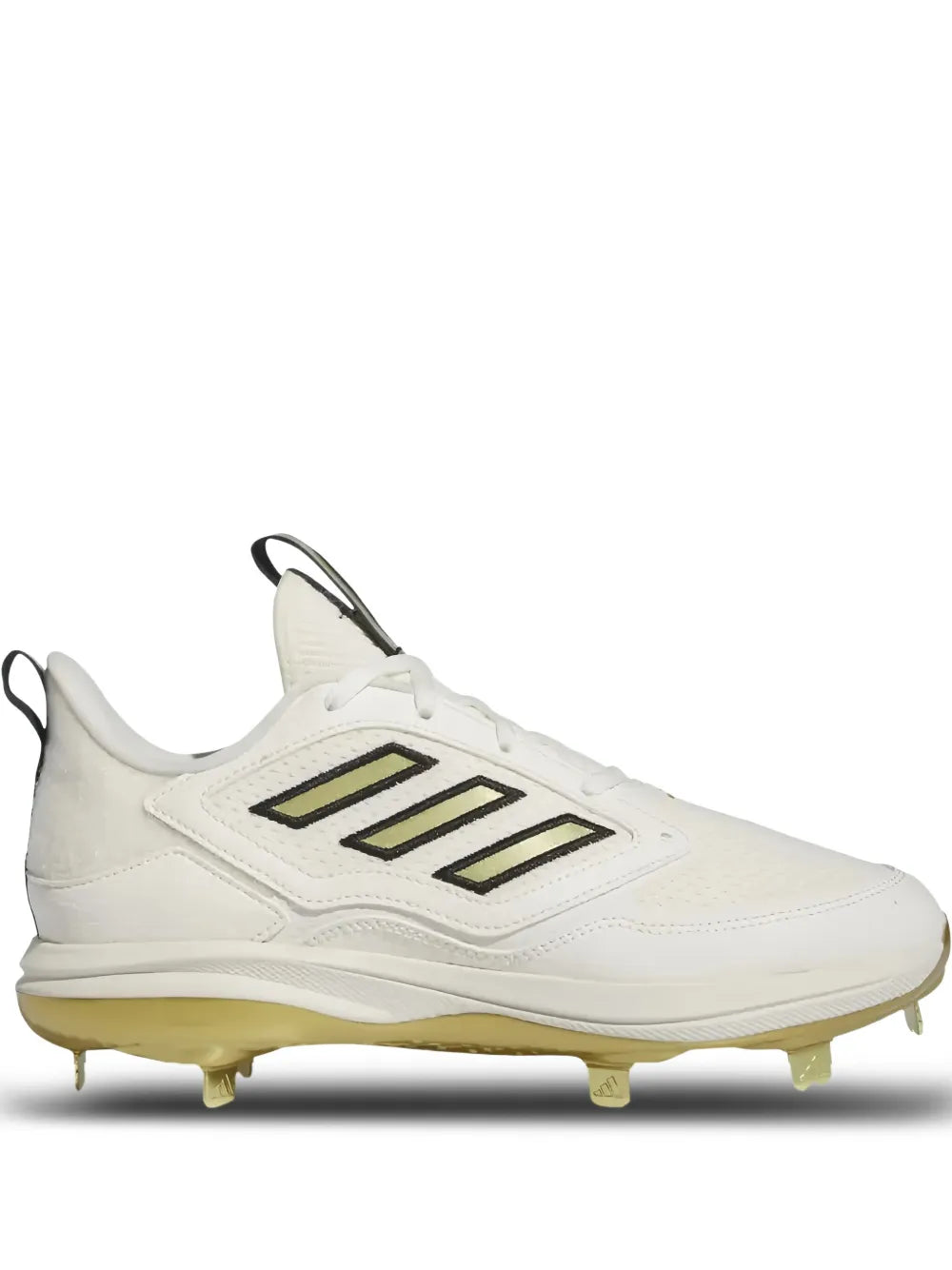 adidas Adizero Purehustle 3 Elite off-white football cleat with gold studs