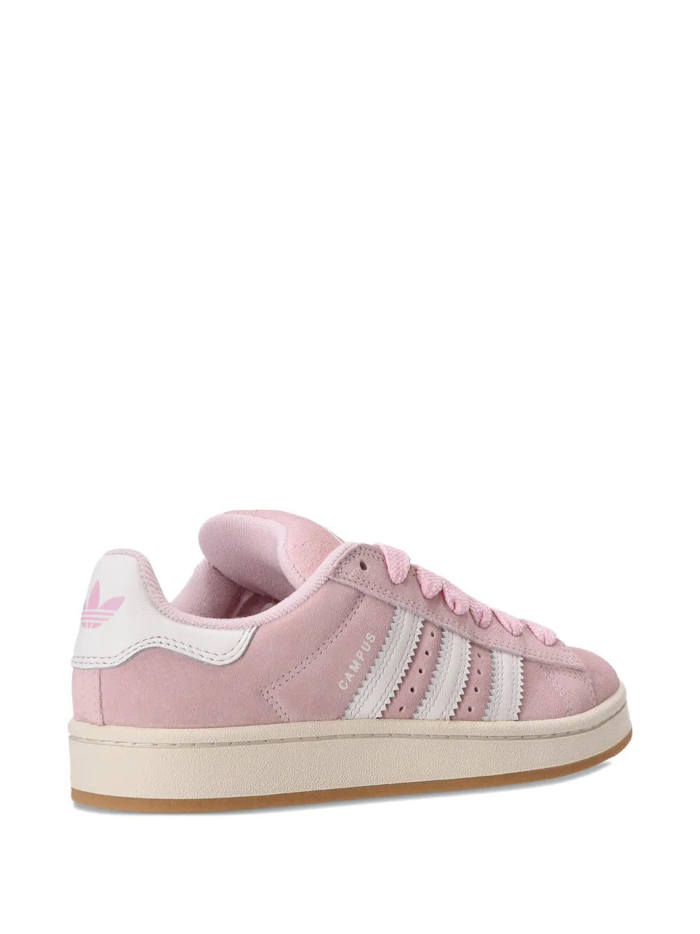adidas Campus 00S suede sneakers, pink side profile with white heel panel and three-stripes
