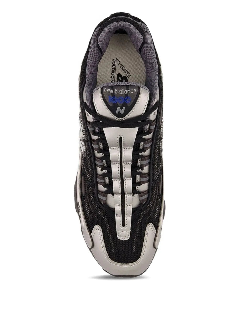 New Balance 1000 sneaker, front view with lace-up front and padded collar