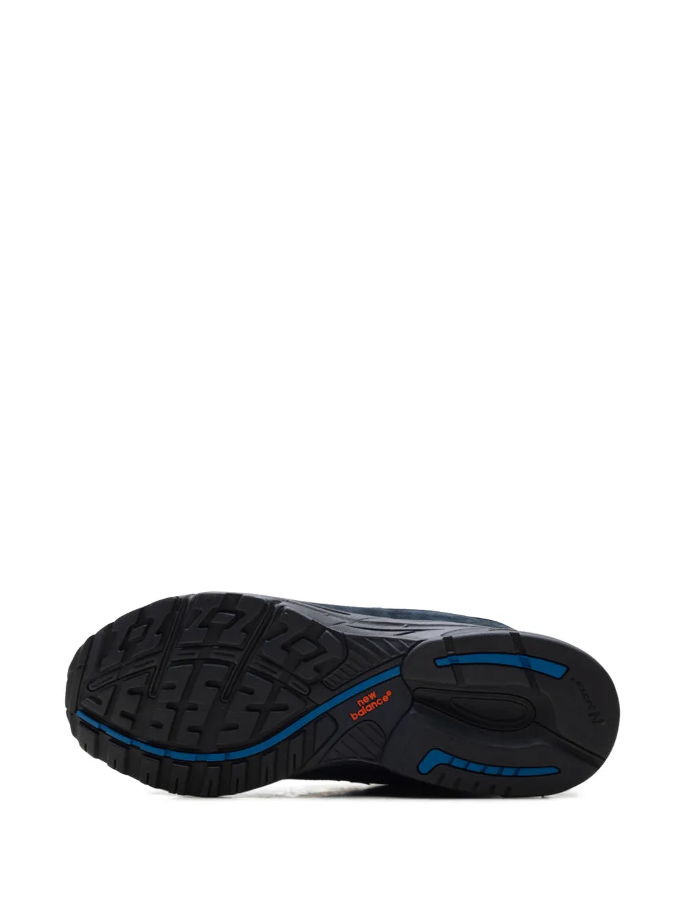 New Balance x Kith sneaker outsole with tread and blue edge accents