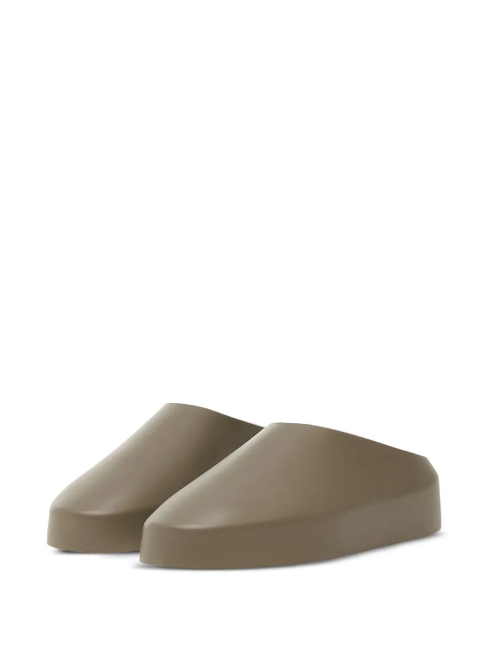 Brown slip-on sneakers, angled side view with minimal upper and flat sole