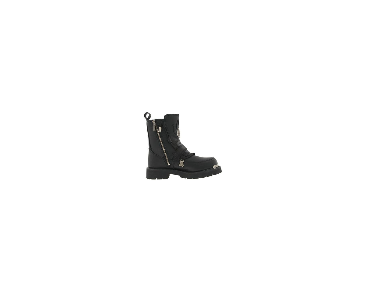 Men's Harley-Davidson black ankle boots with side zipper