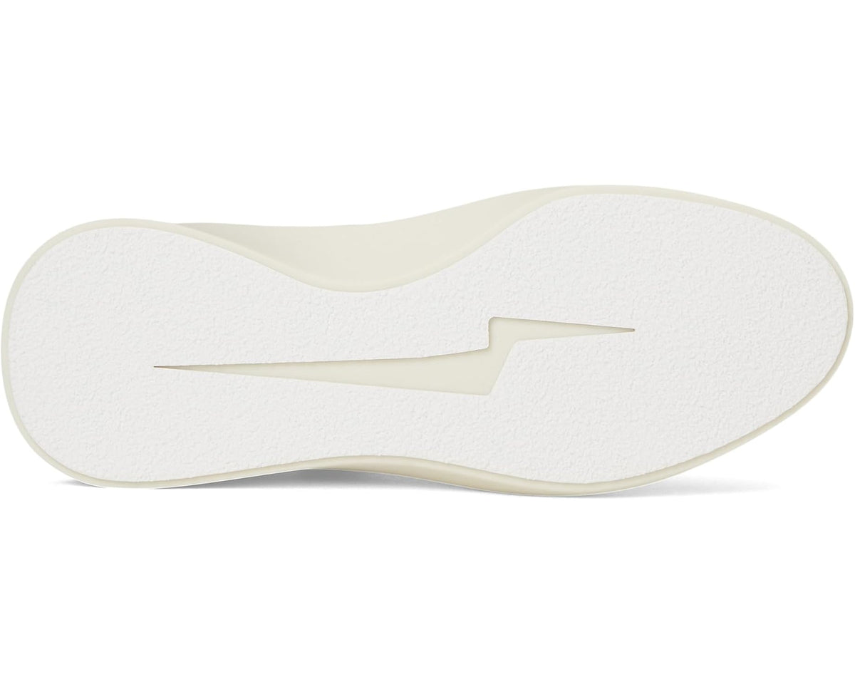 Off-white sneaker outsole with textured tread and thick midsole