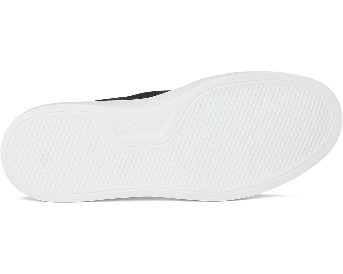 White rubber outsole with tread pattern for traction