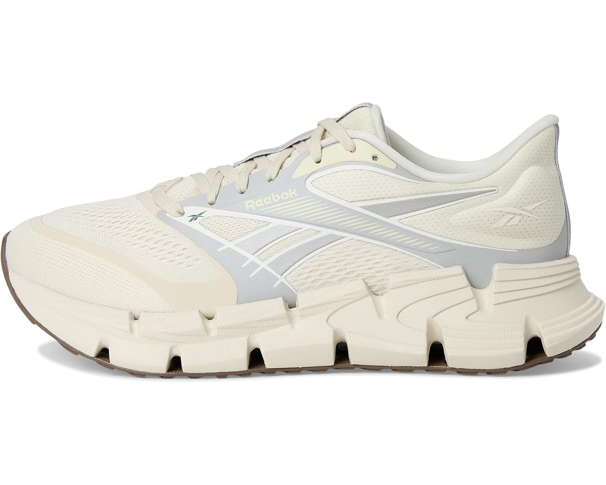 Reebok Floatzig 2 men's lace-up sneakers, light cream upper with gray side overlays