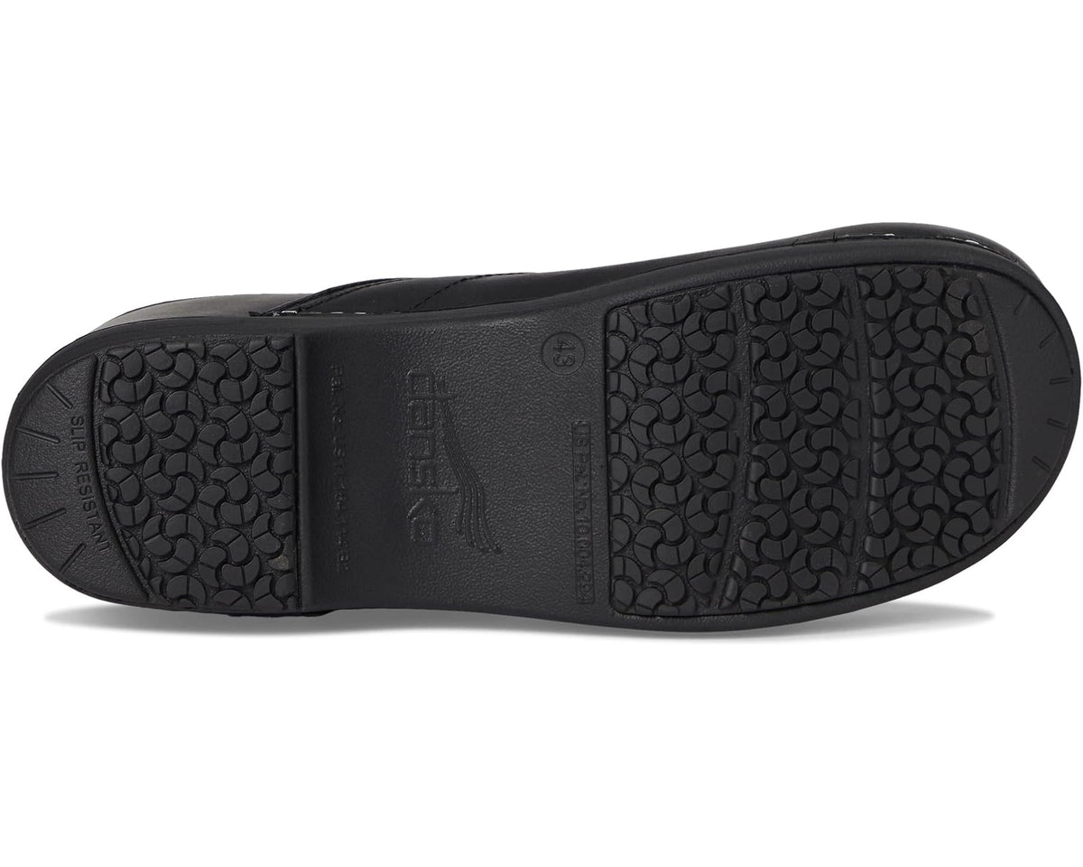 Black rubber outsole with textured traction and Dansko XP 2.0 logo