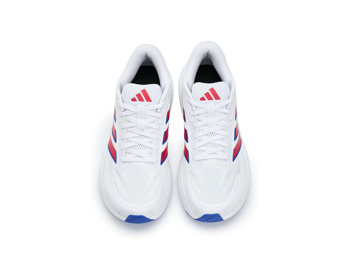 Men's adidas Response 2 running shoes, white uppers with red adidas logo on tongue