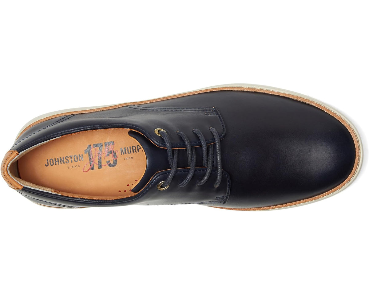 Men's dark navy oxford with logo in sockliner and lace-up front