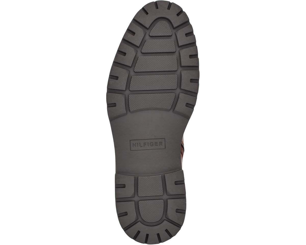 Men's Tommy Hilfiger Oregon cognac rubber outsole with deep tread and platform