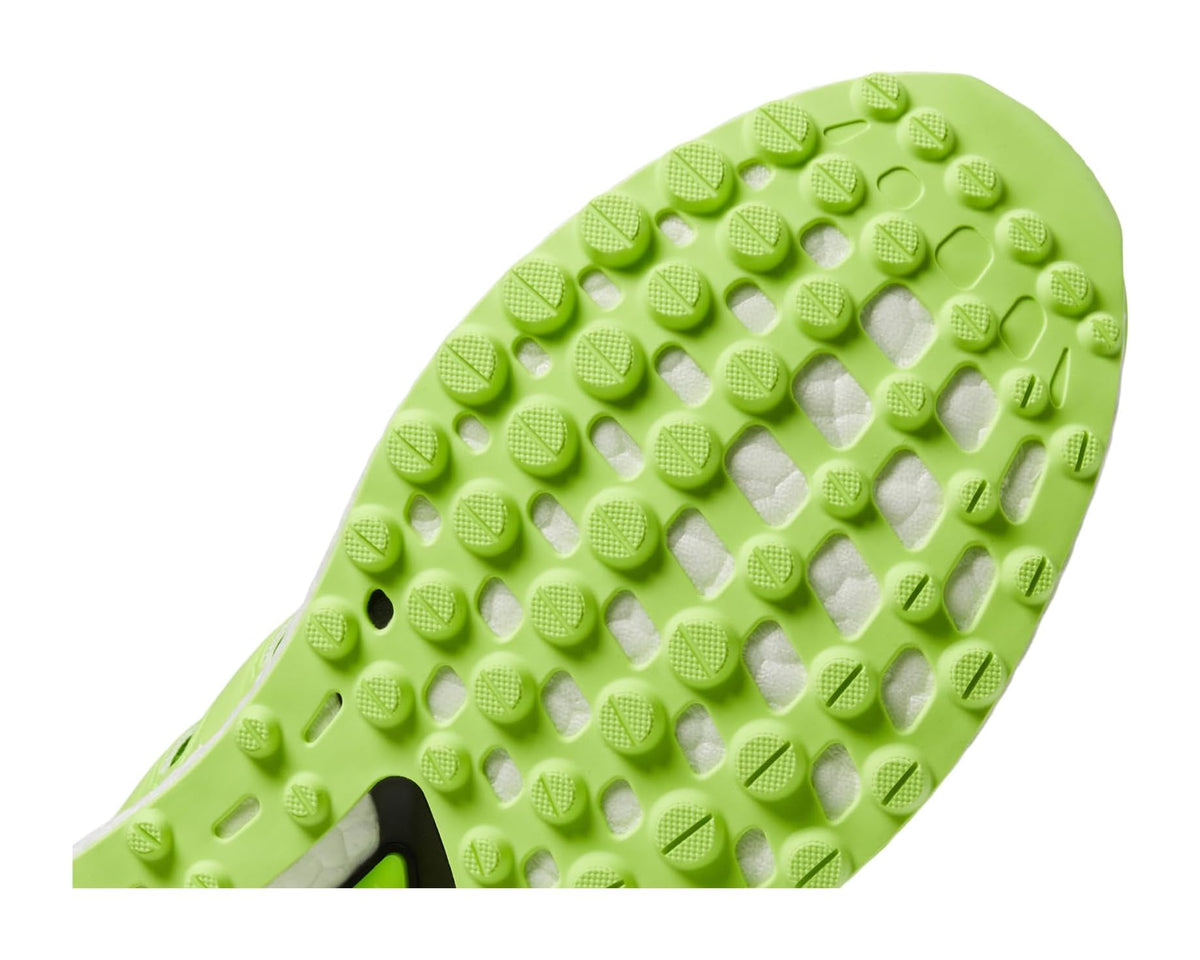 adidas Golf Ultraboost golf shoes, neon green traction outsole with circular stud pattern
