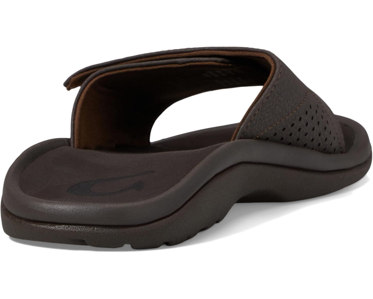 OluKai men's Nalu slide sandals showing cushioned footbed and open toe