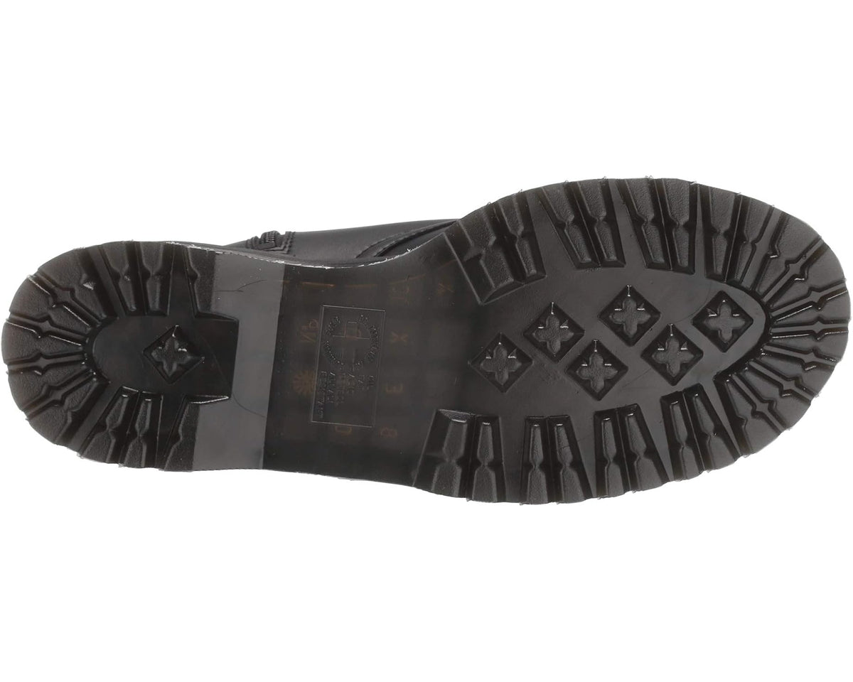 Dr. Martens Jadon II vegan black boots, treaded outsole with star-pattern lugs