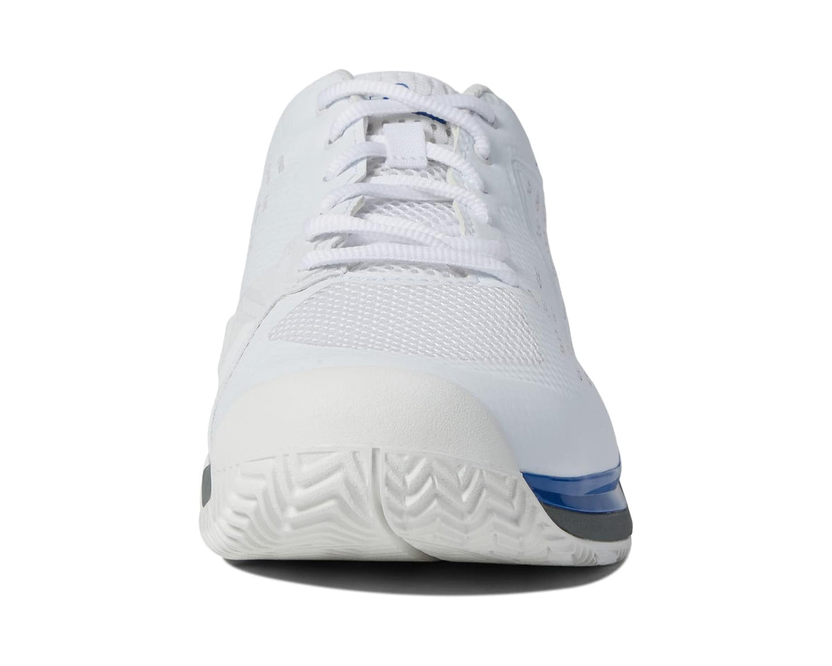 White Wilson pickleball shoes with padded collar and lace-up mesh forefoot