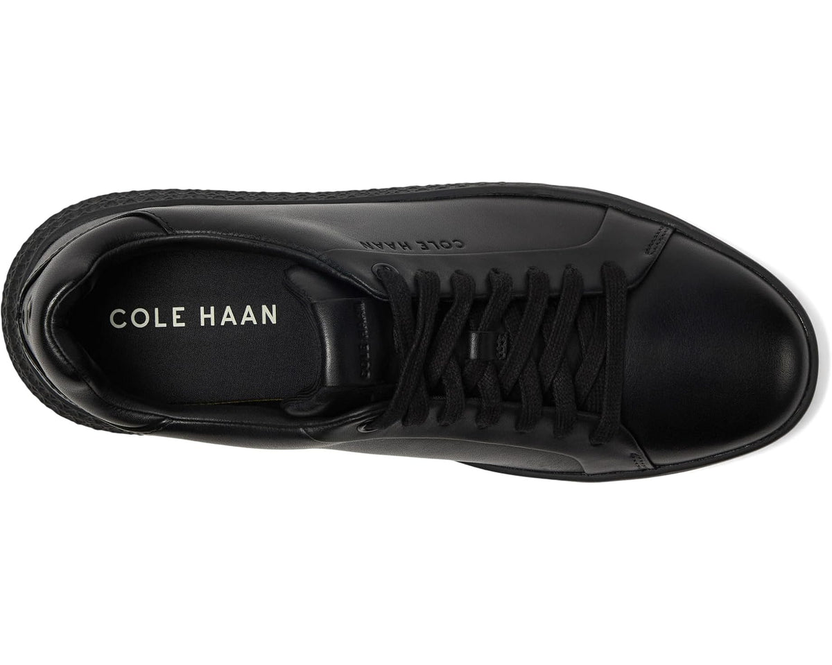 Cole Haan black lace-up sneaker with interior tongue and branding visible