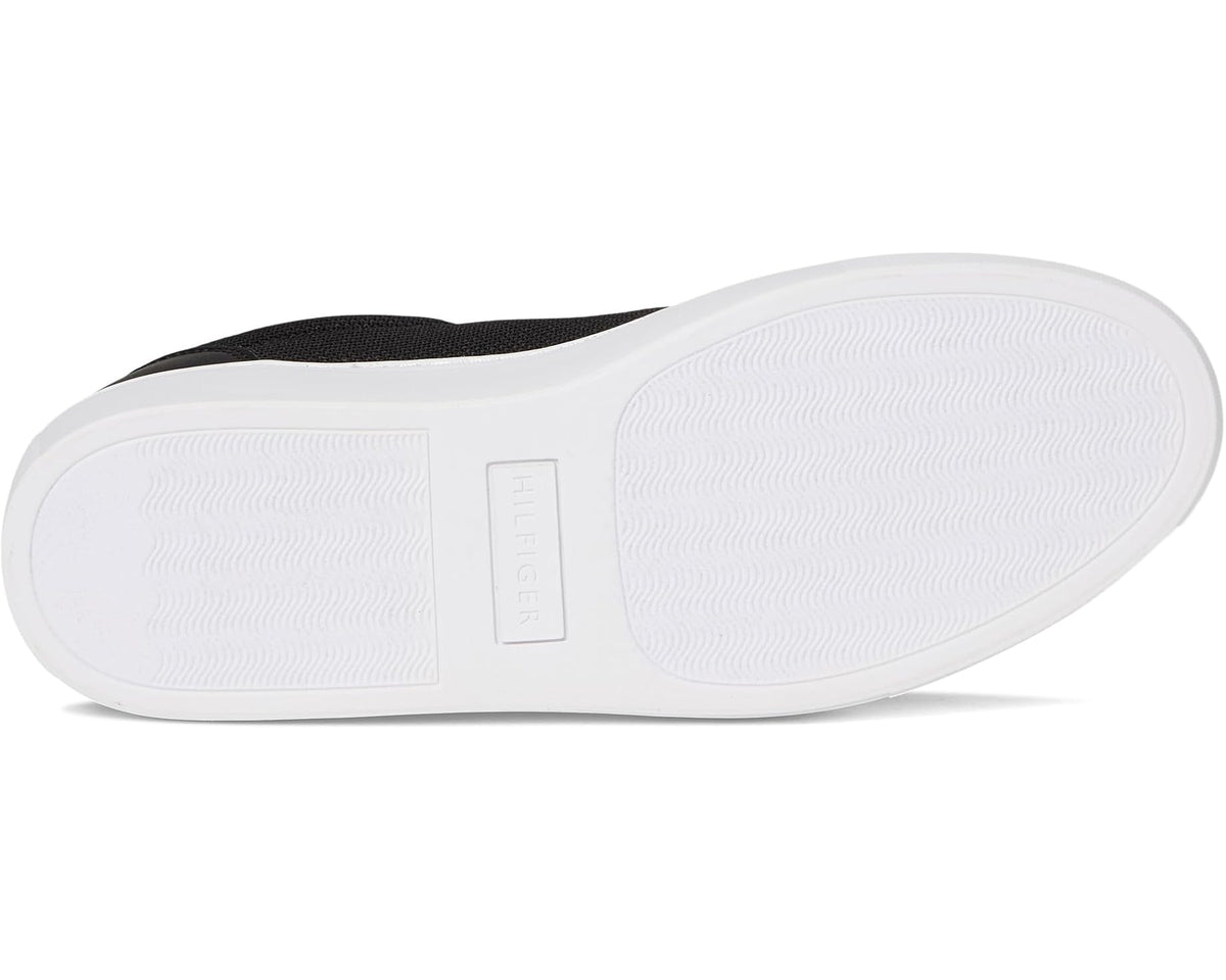 Men's black Tommy Hilfiger Bero sneakers with textured white rubber outsole