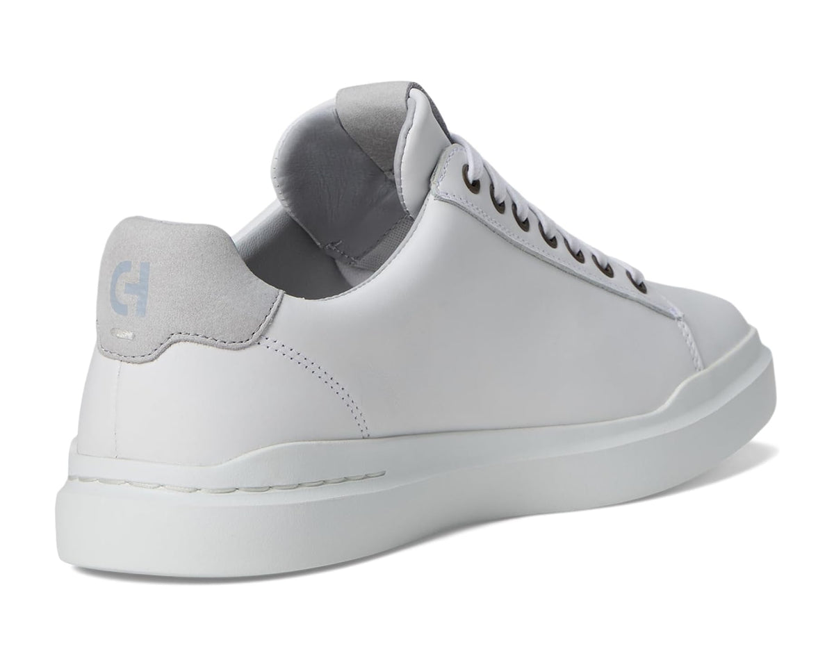 Cole Haan Grandpro Rally sneaker, rear view with gray heel tab and cushioned collar