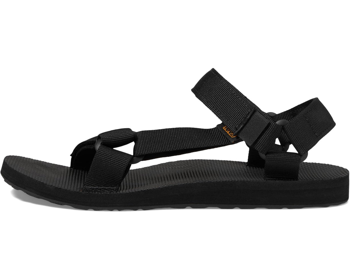 Men's Teva black sport sandals with adjustable ankle strap and rugged rubber sole