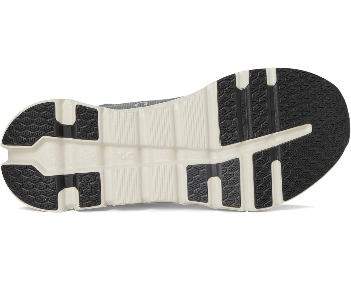 On Cloudrunner 2 waterproof outsole, black traction pattern on white foam midsole