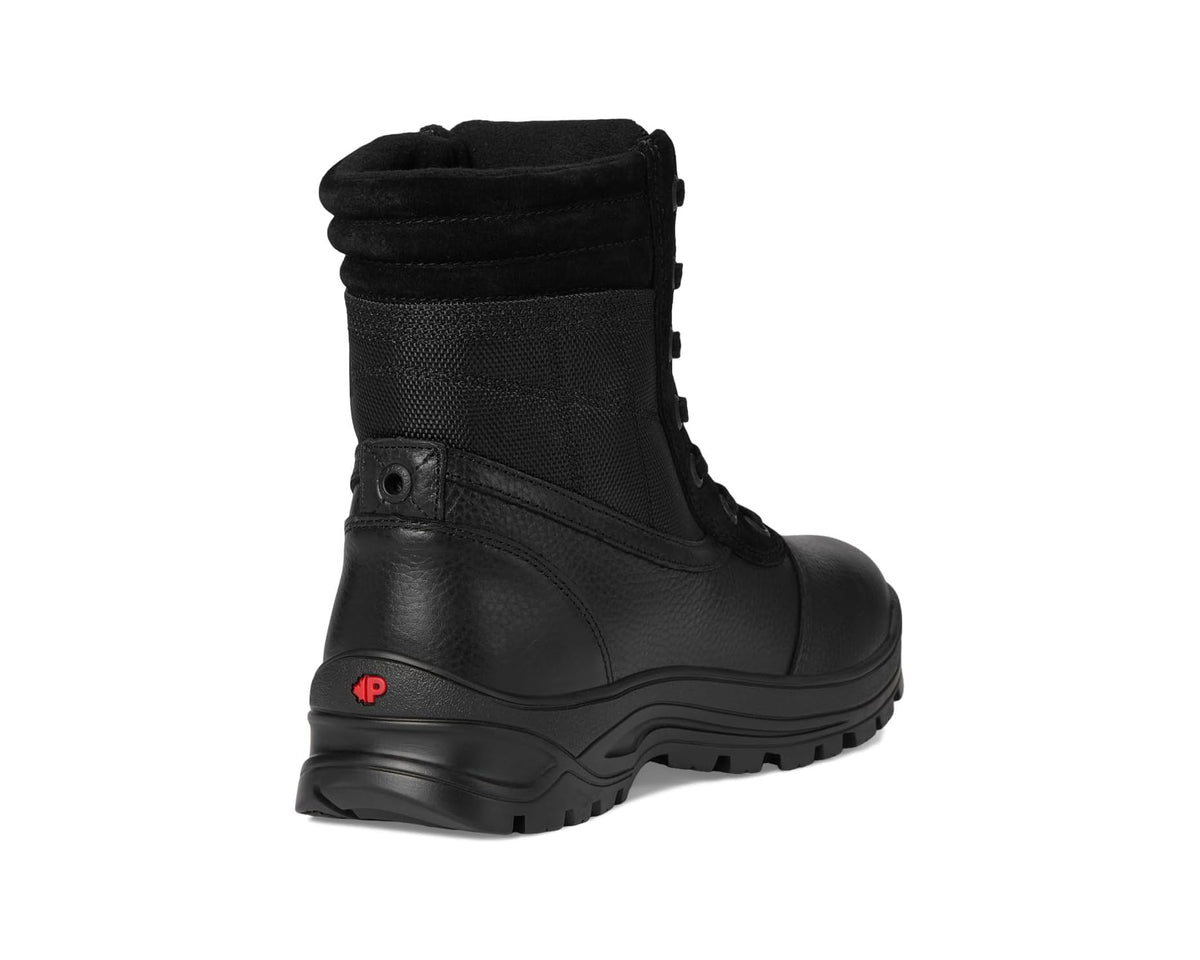 Men's Pajar Trooper Ig black ankle boot with cushioned collar and heel