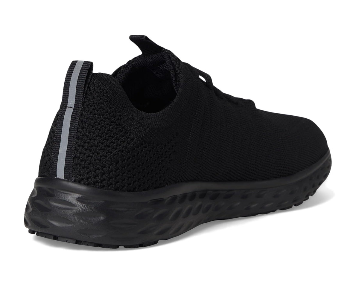 Men's Everlight black lace-up shoe with heel pull tab and textured tread sole