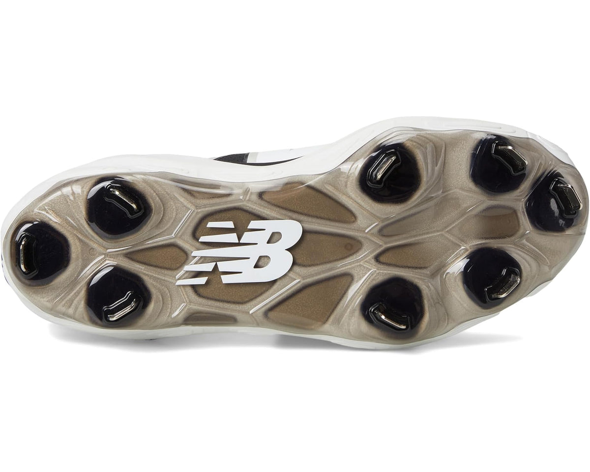 Men's New Balance Fresh Foam X 3000v7 cleats showing black studs and outsole