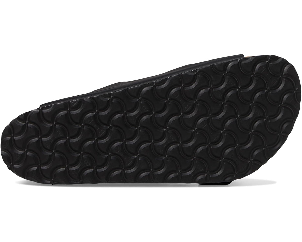 Black Birkenstock Arizona sandal outsole with textured tread pattern
