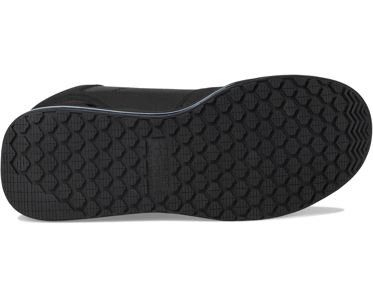 Men's Tigon black shoes with textured rubber tread sole