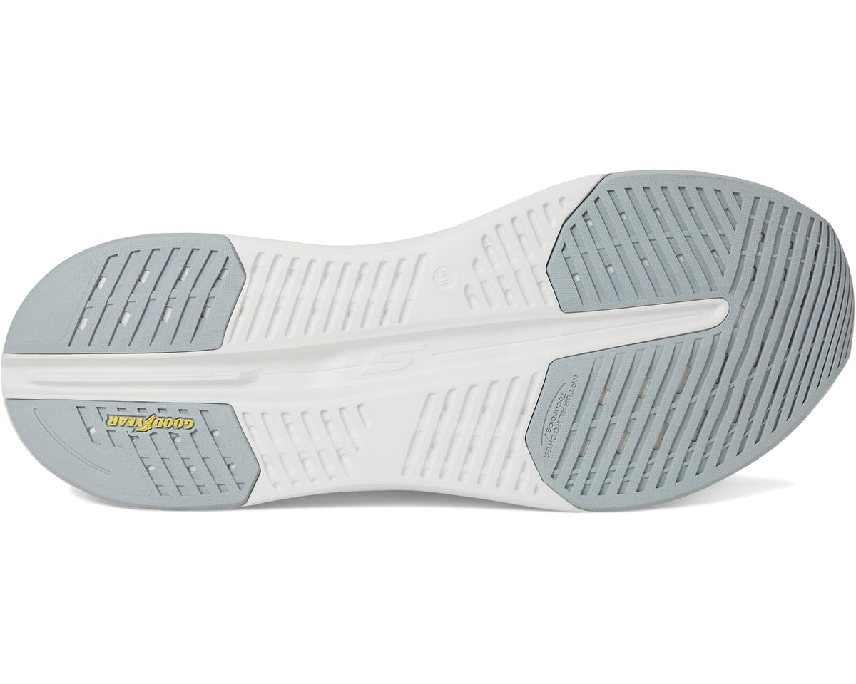 Men's SKECHERS slip-on sneaker outsole, white tread with grey grip inserts