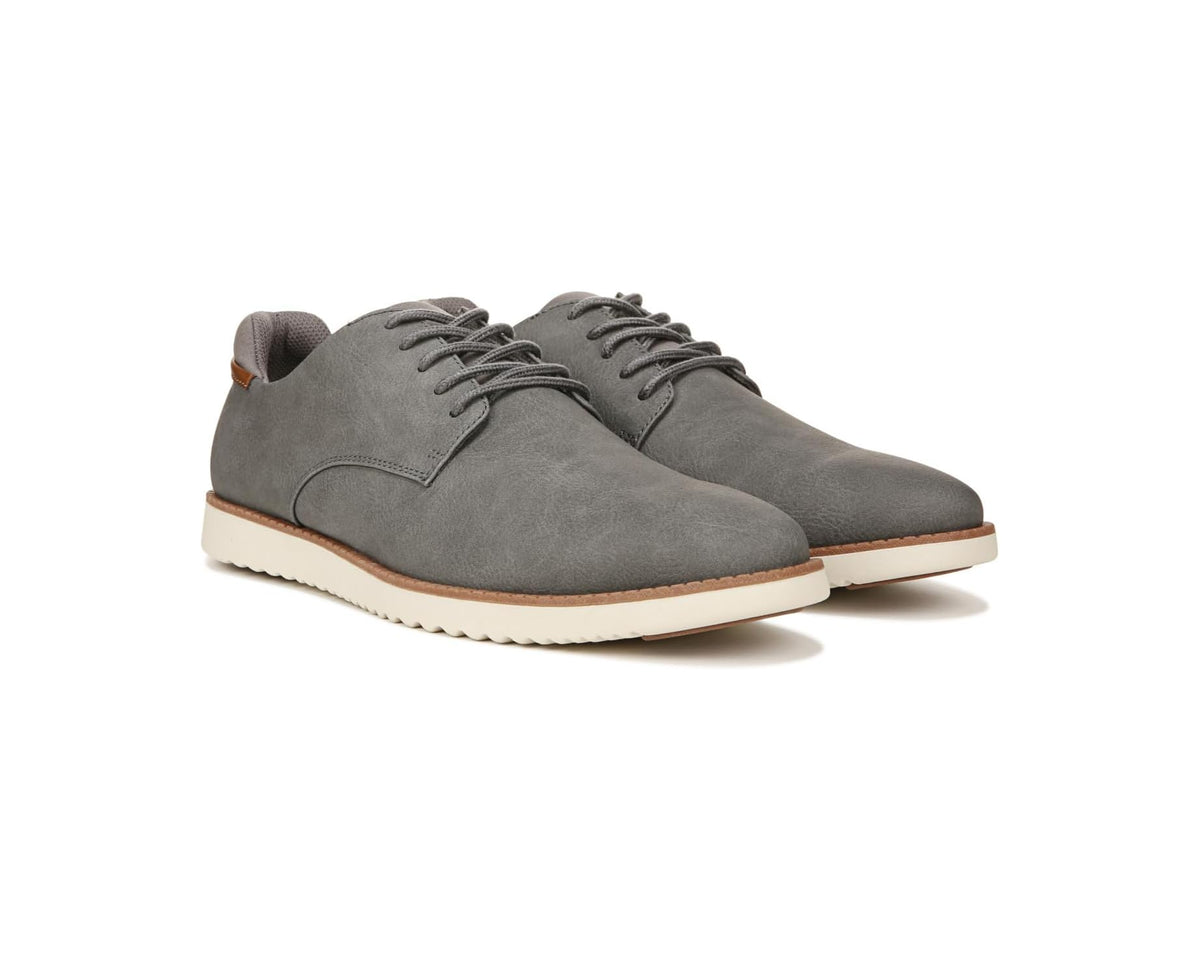 Men's Dr. Scholl's Sync dark grey lace-up oxford-style sneakers with white sole