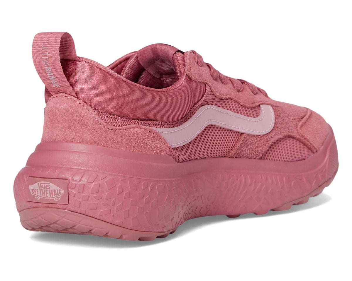 Mauve sneaker heel with cushioned back and Vans Off The Wall patch
