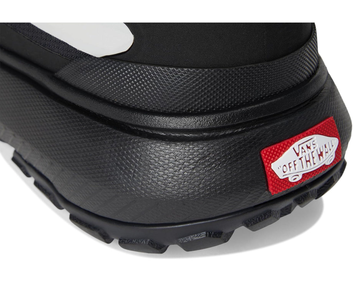 Vans MTE Crosspath black heel outsole detail with red Vans Off the Wall label