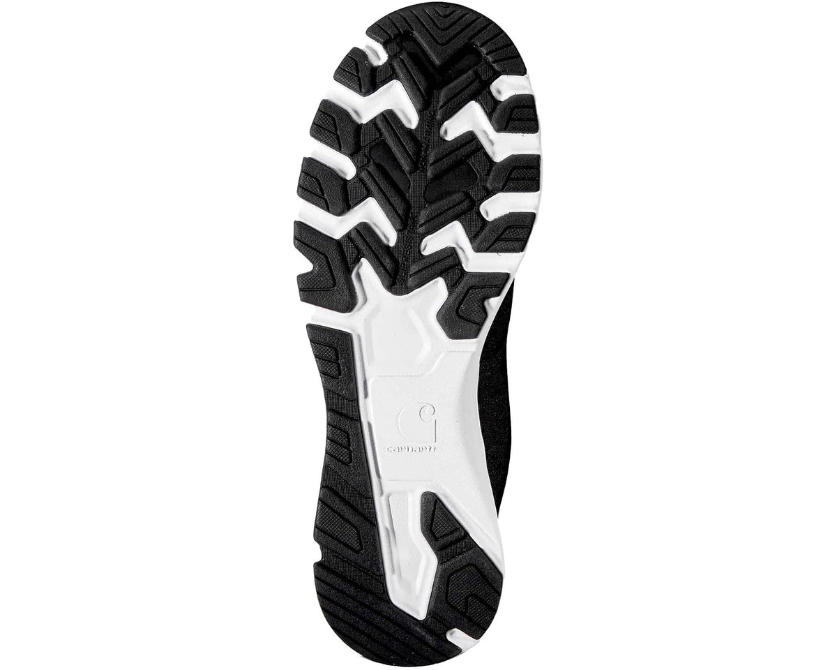 Black rubber outsole with thick tread for chukka boot