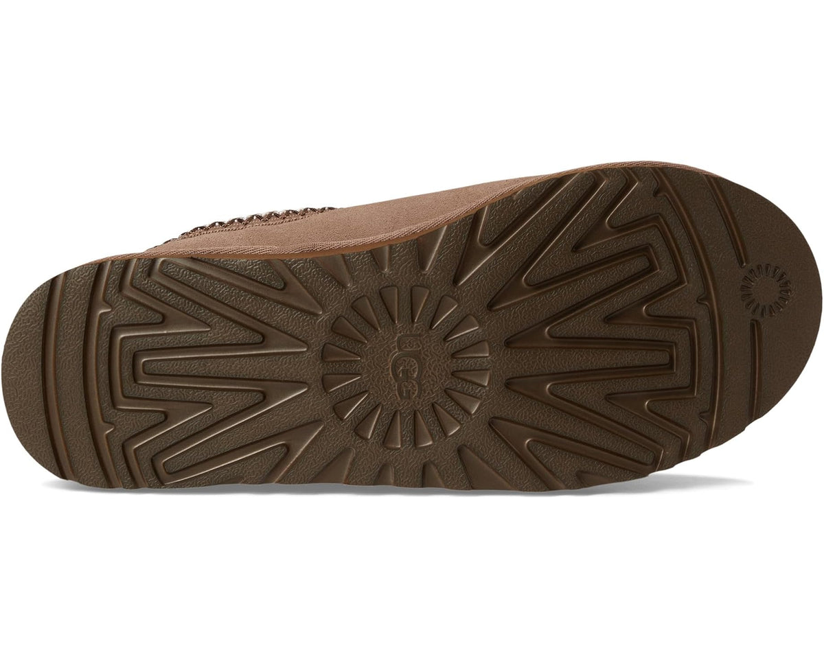 Men's UGG Tasman II suede slip-on slipper, treaded outsole underside