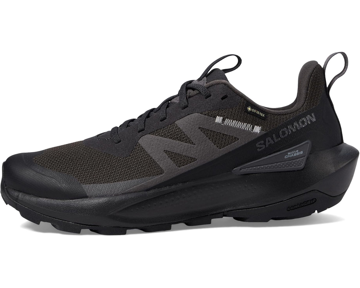 Men's Salomon Elixir Active GTX® side view, mesh upper and rubber toe cap