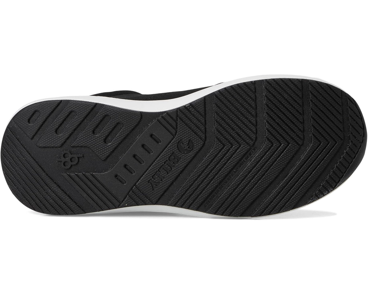Men's black high-top sneakers outsole with textured tread and white midsole