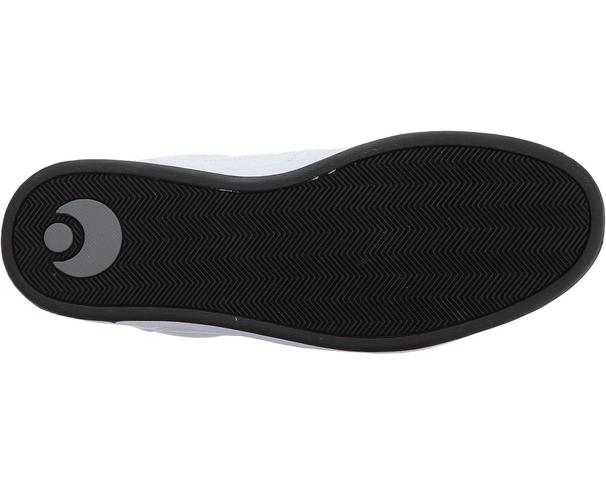 Black patterned rubber outsole for lace-up low-top sneakers