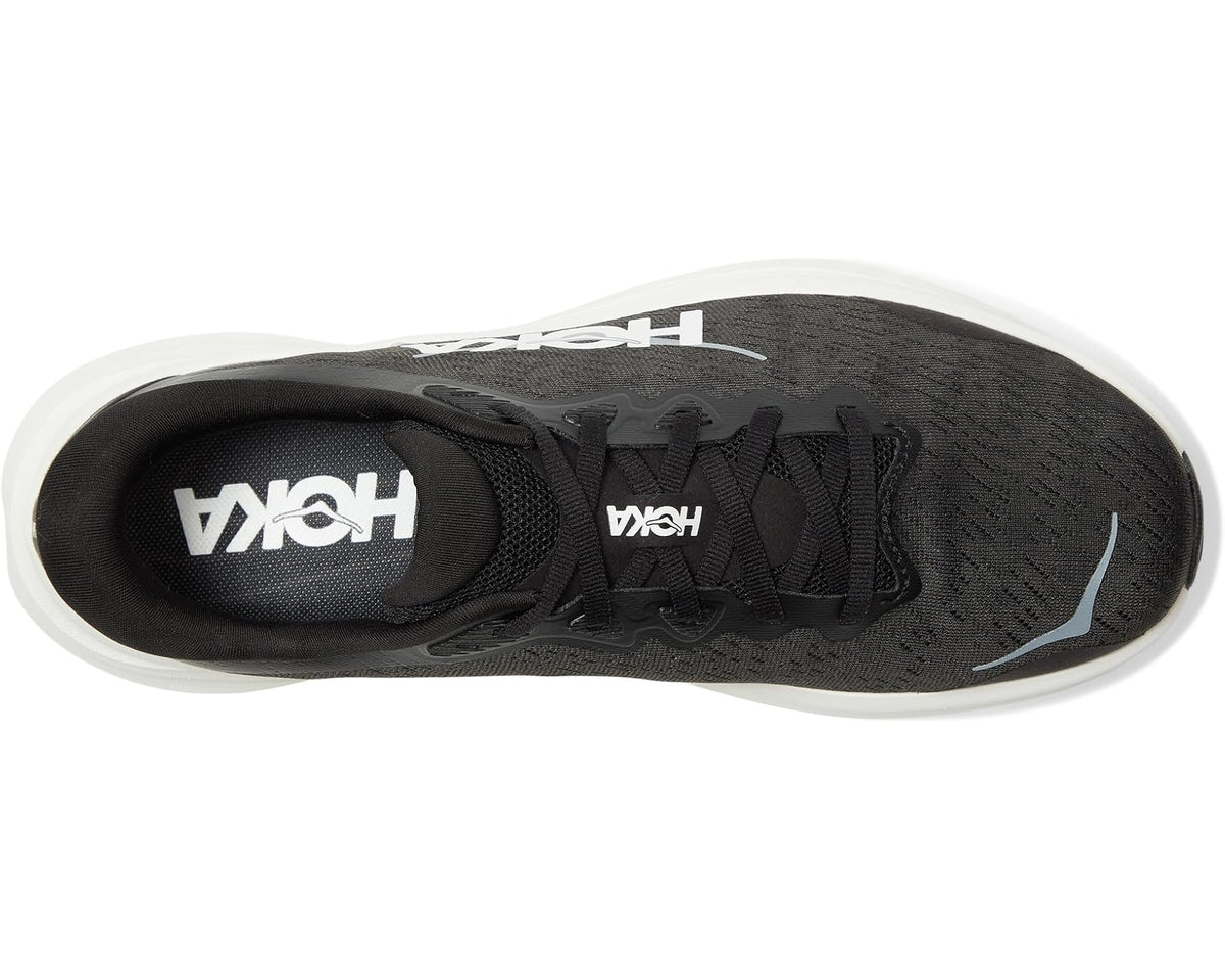 Black HOKA Solimar 2 sneaker outsole and tread with lace-up upper