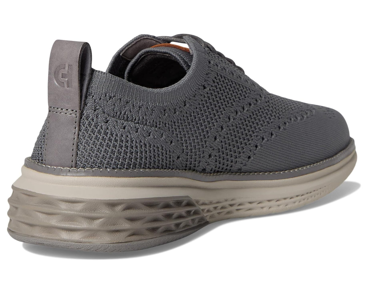 Men's Cole Haan knit oxford heel with pull tab, lace-up, and cushioned collar