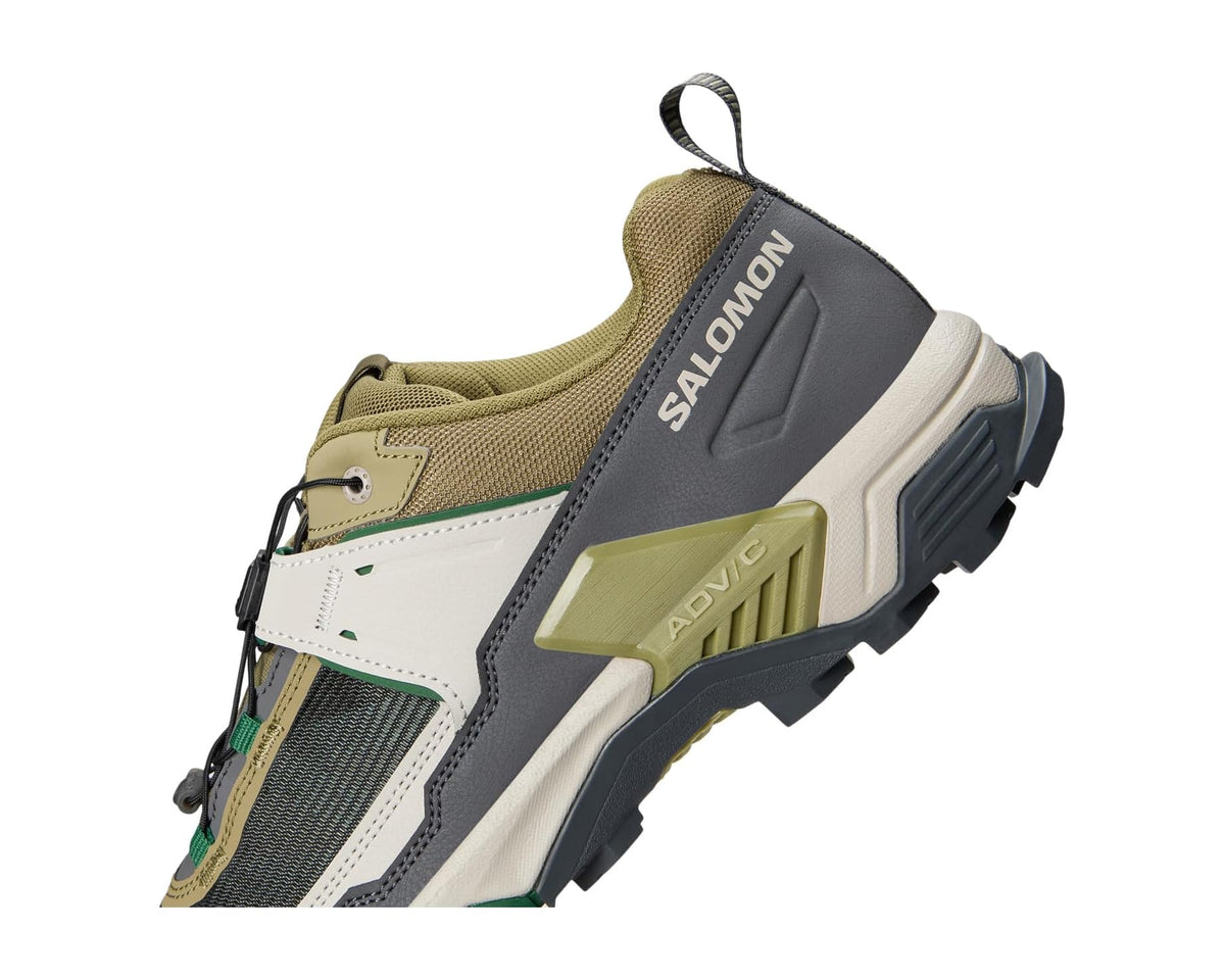 Men's Salomon X Ultra 5 back view, rear pull tab and ADVIC cushioning