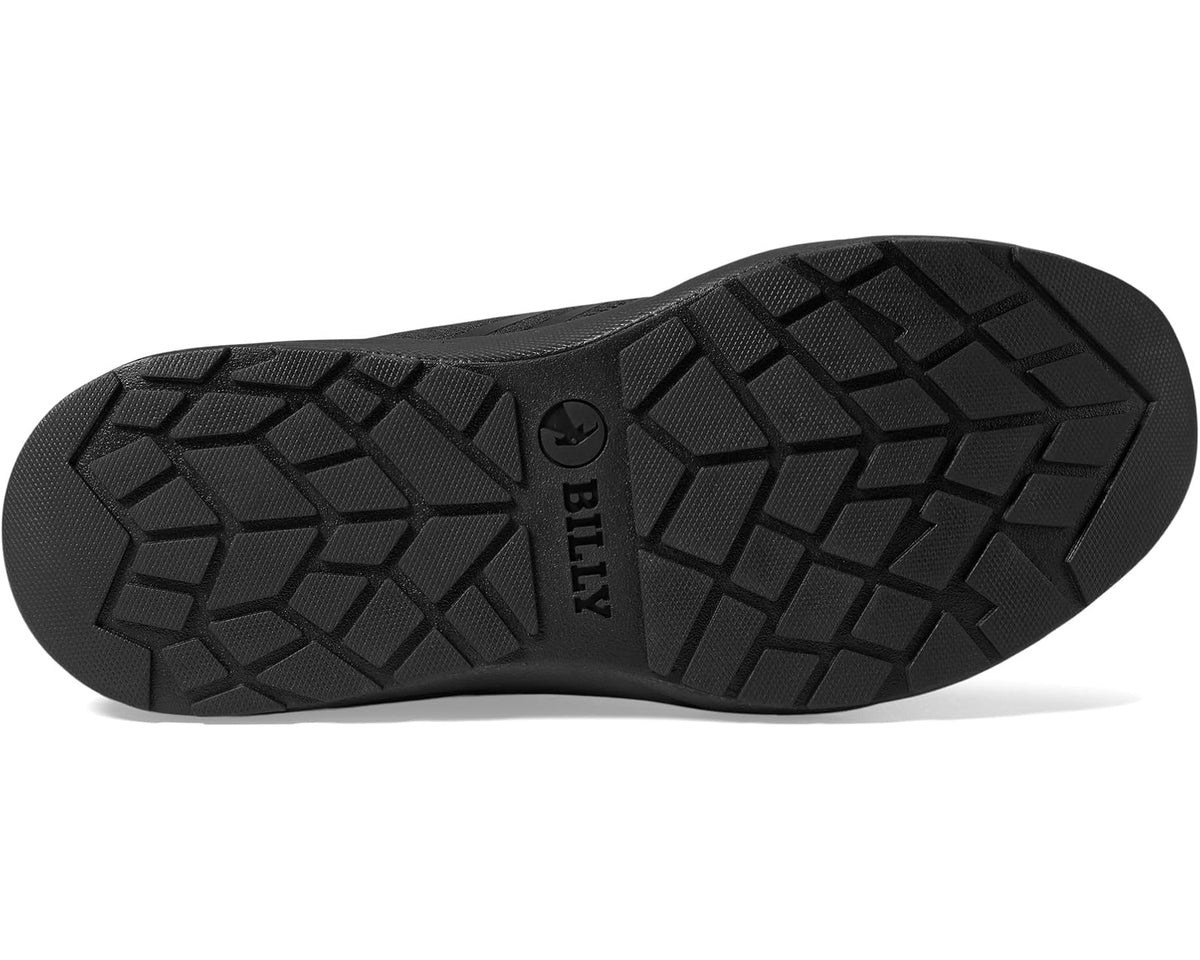Black sneaker outsole tread with BILLY logo