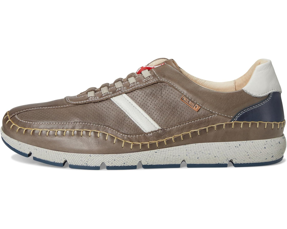 Men's PIKOLINOS sneaker profile with white center stripe and stitched edge trim