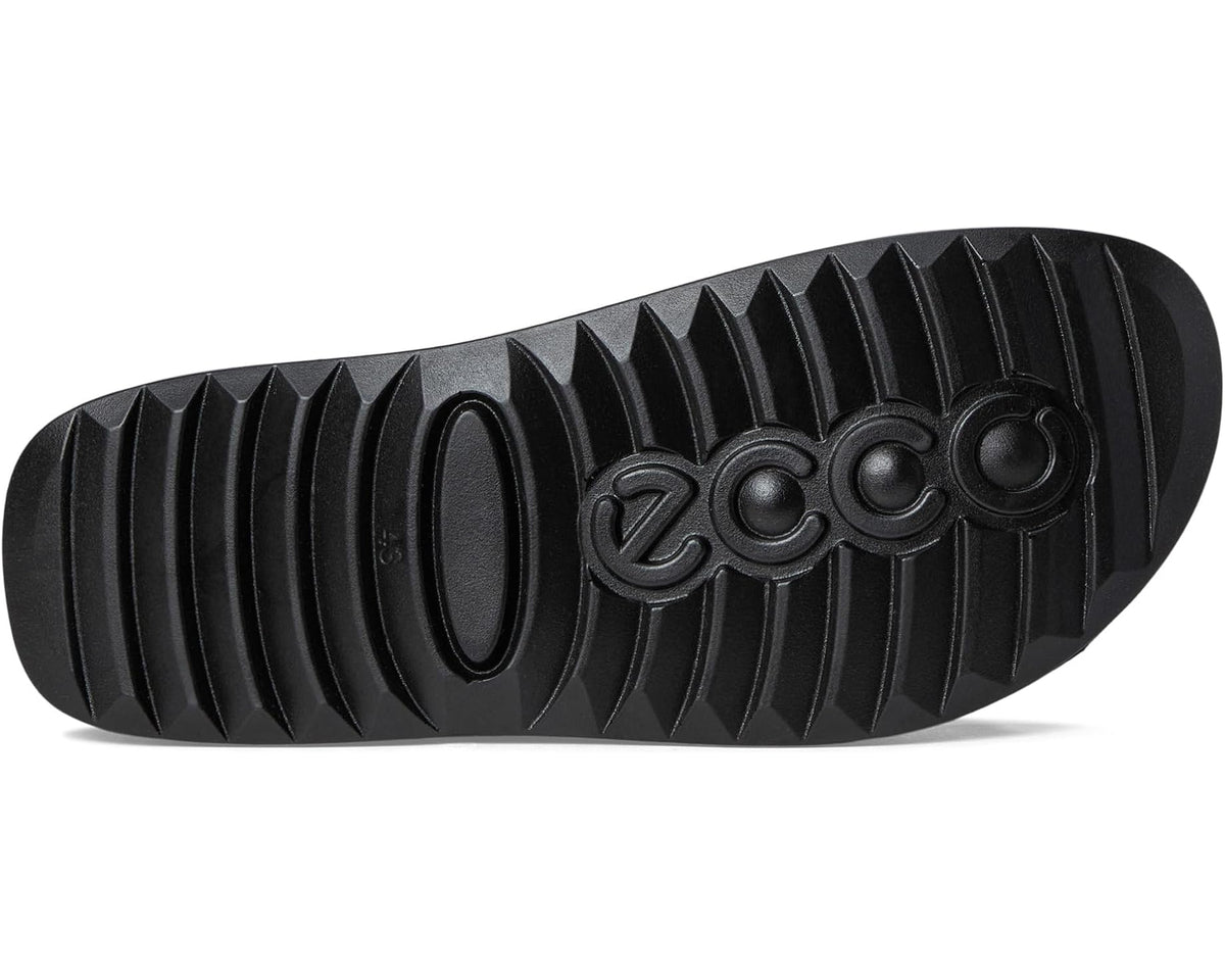 Black rubber outsole with ECCO tread pattern