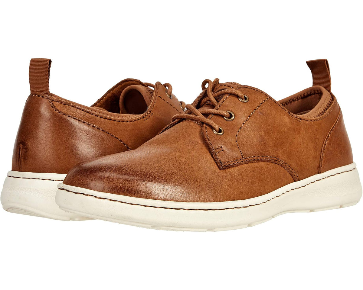 Born Men's Marcus brown full-grain leather lace-up shoes with white sole